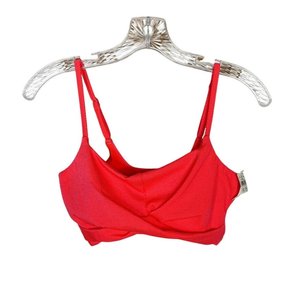 NEW Aerie neon swim top pink/orange sz M